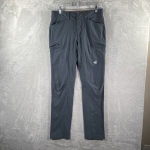 Eddie Bauer Pants men's 34x33 First Ascent Gray Performance Outdoor Zip Pockets